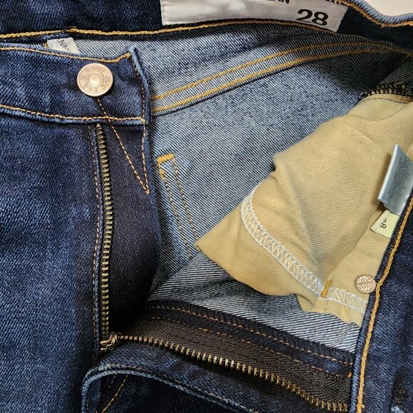 Rag & Bone Dark Wash Stretch Denim High Rise Skinny Jeans - Picture 5 of 8